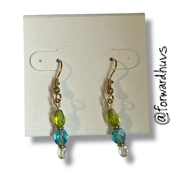 Bundle Sale 3 for $15 | Handcrafted Earrings – Faceted Glass Rhinestones - Picture 8 of 9